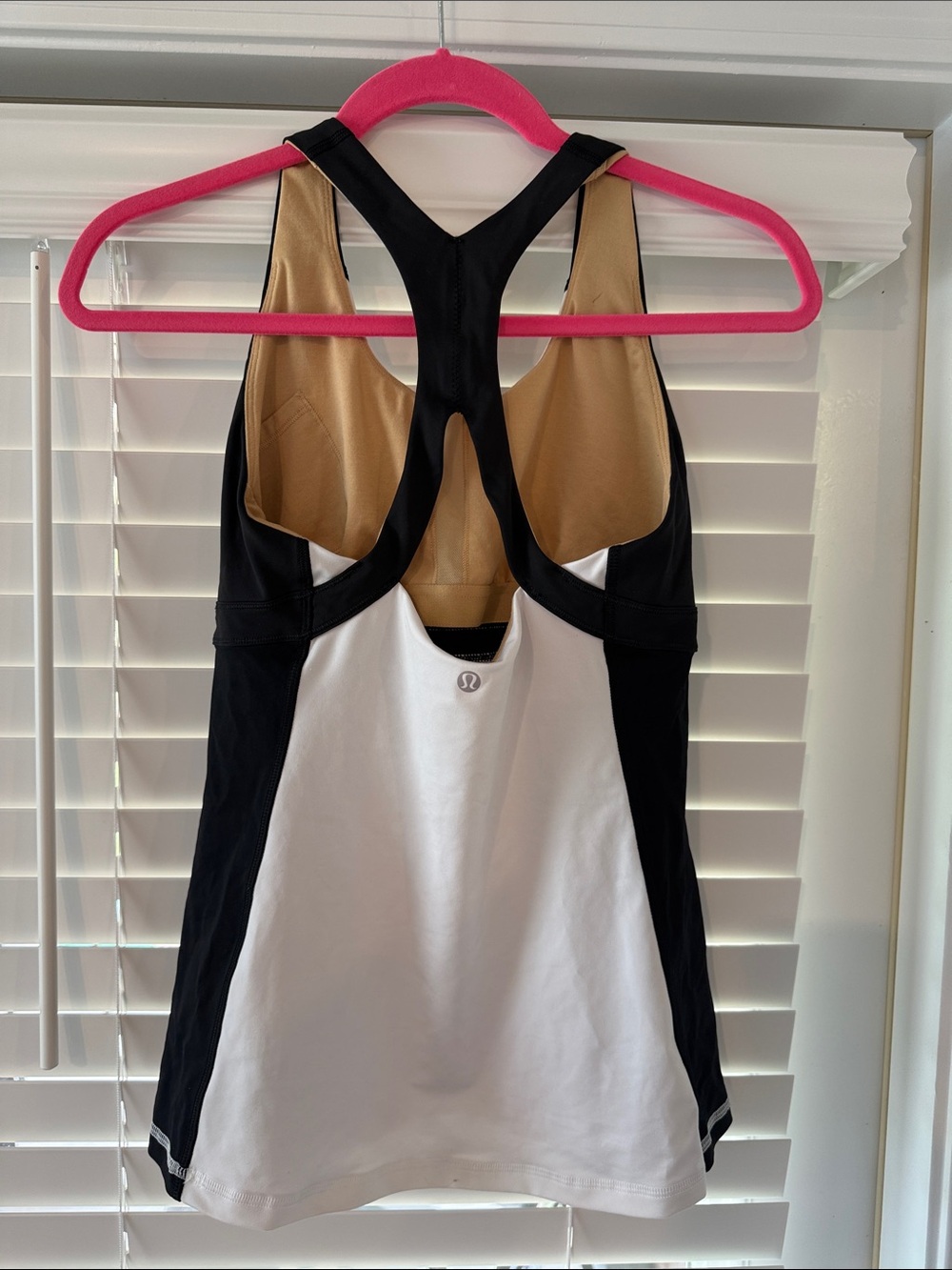 lululemon athletica Black, White & Tan Racerback Tank - Picture 2 of 7